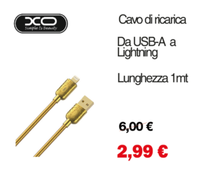 5 cavo di ricarica gold