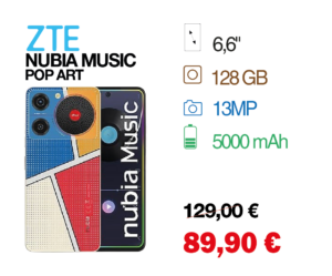 Zte nubia music